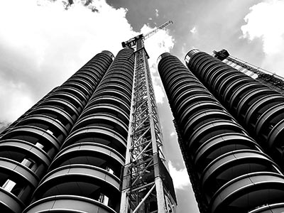 The Corniche mixed-use development, three landmark towers, London