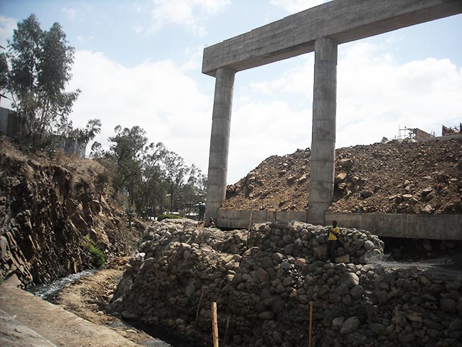 Addis Ababa Bulbula Bridge on Meskel Flower Road