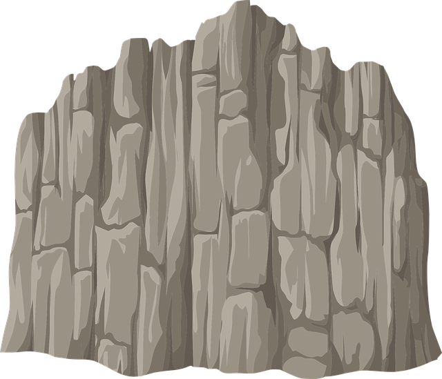 Rocky ground profile to depict strong ground