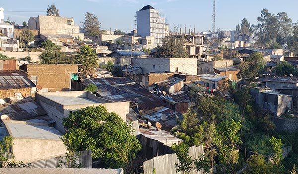 Ethiopia Addis Ababa Bole Bulbula Mud Houses